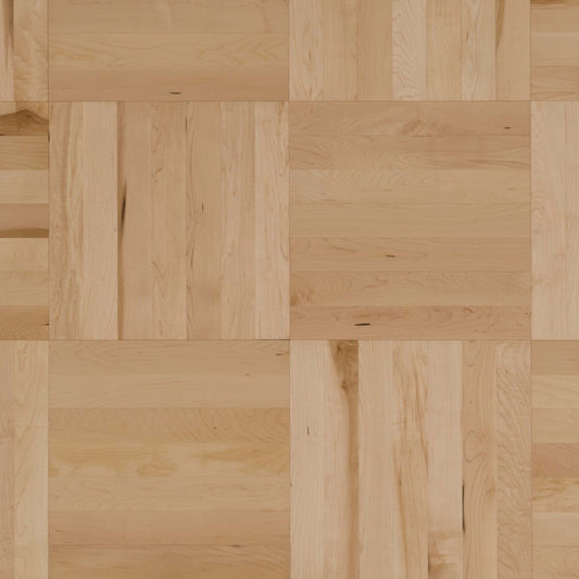 Natural - Duramatt in Maple - 5" Exclusive Smooth Herringbone Hardwood