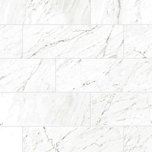 Lexington & Lexington Mosaics in Carrara White Tile