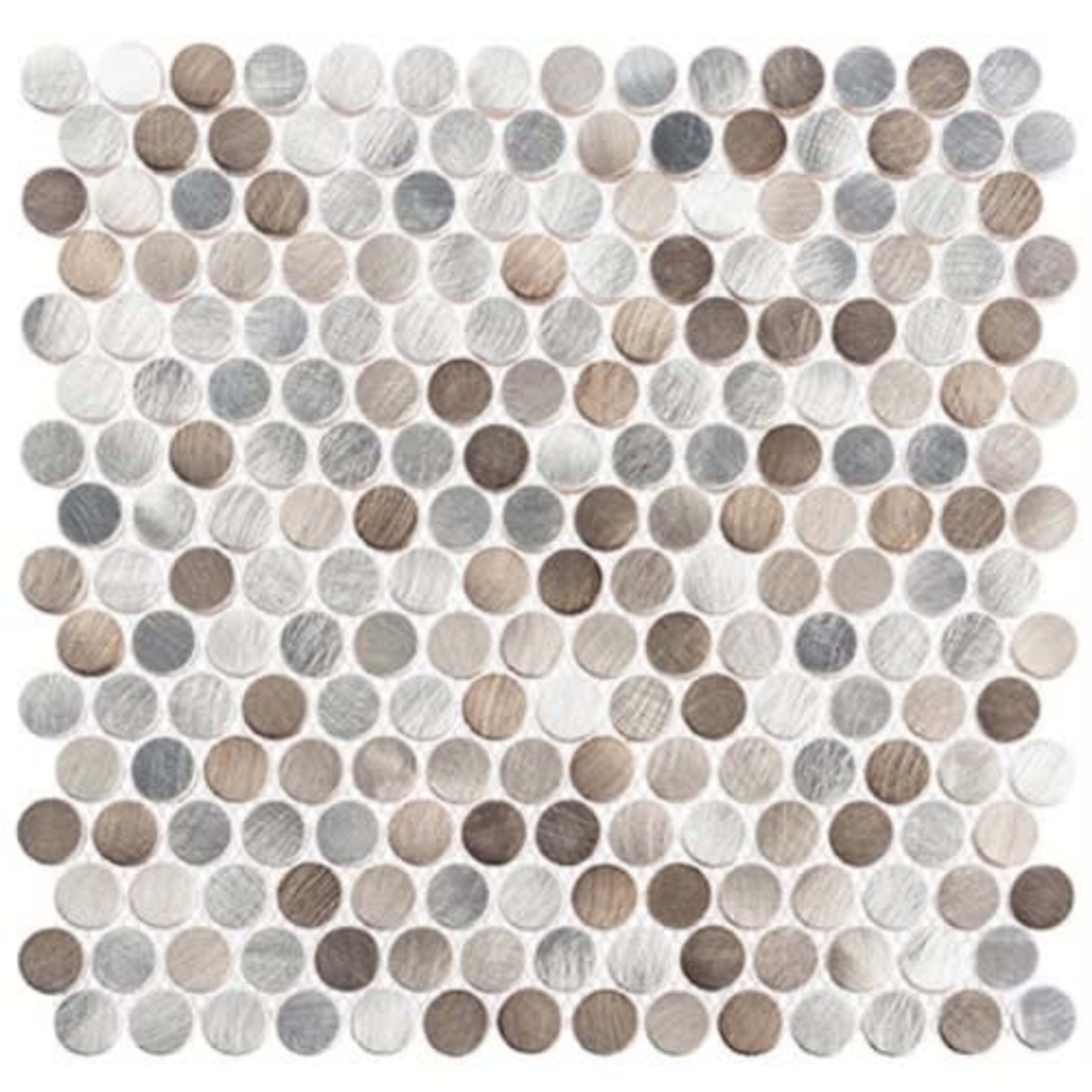 Urban Jungle in Prism Road 3/4 Penny Round Tile