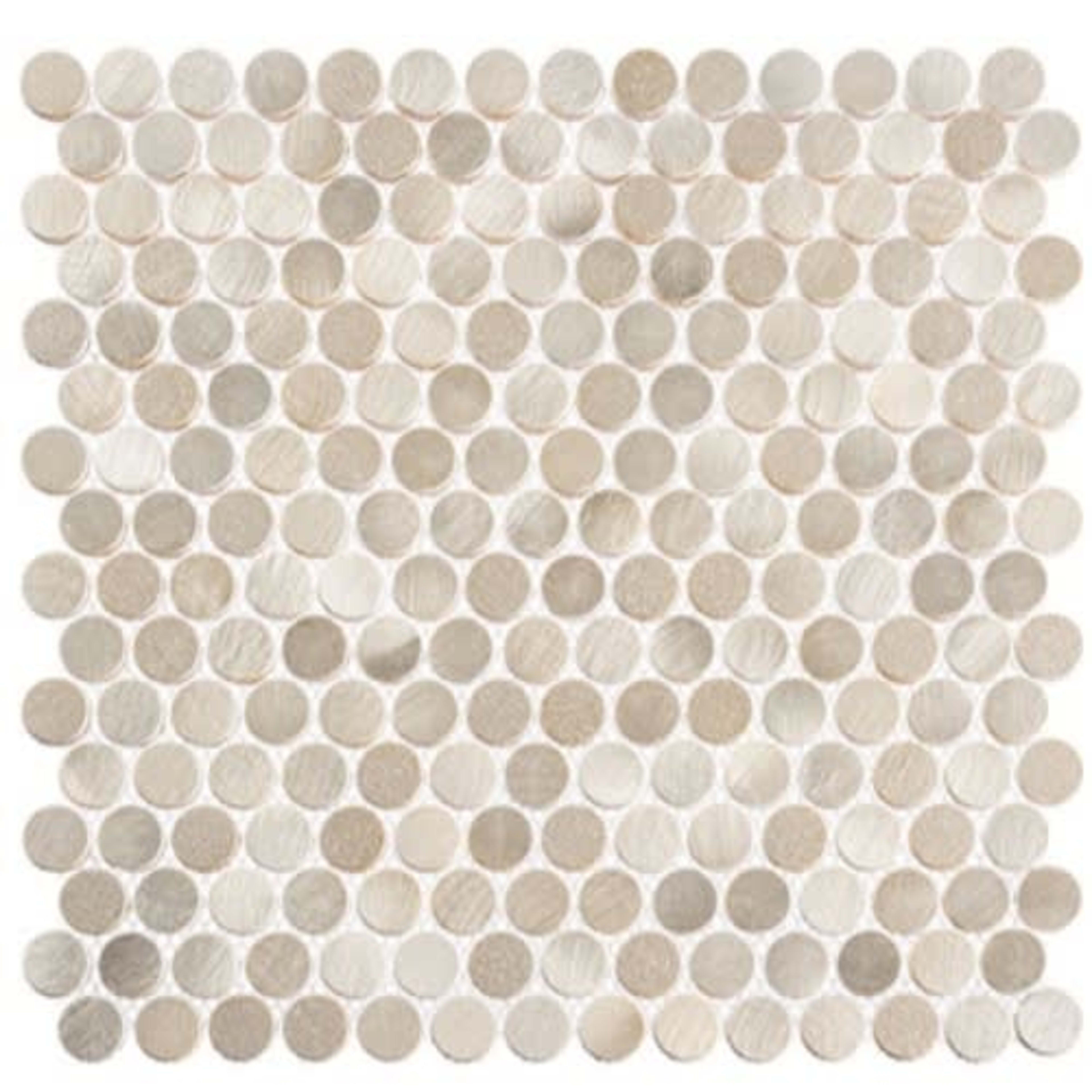 Urban Jungle in Thunderburst 3/4 Penny Round Tile