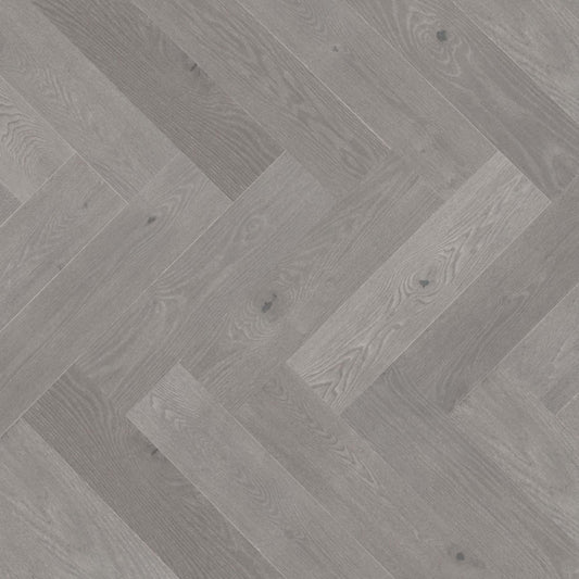 Sweet Memories Engineered - Red Oak Duramatt in Hopscotch - 5" Herringbone Brushed Hardwood